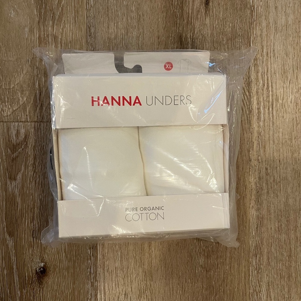 Hanna Andersson XL 14-16 Unders Undershirt White (2 pack)